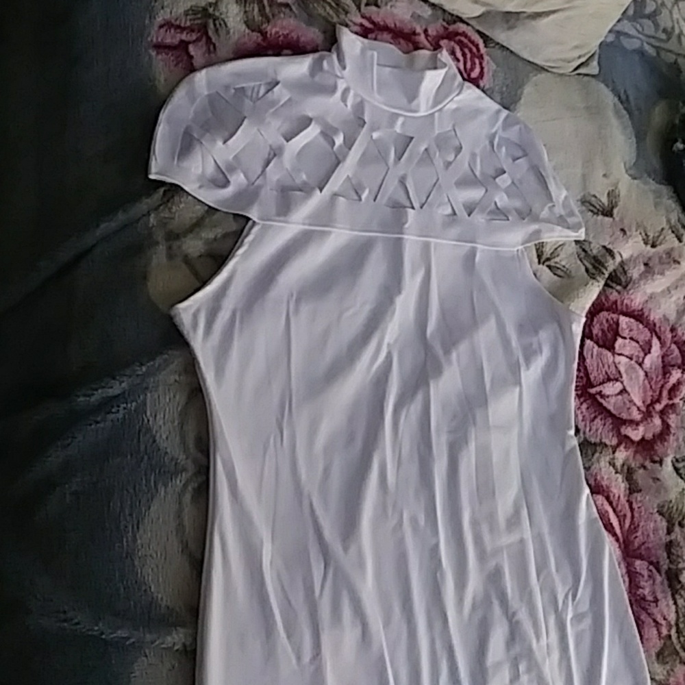 White dress.